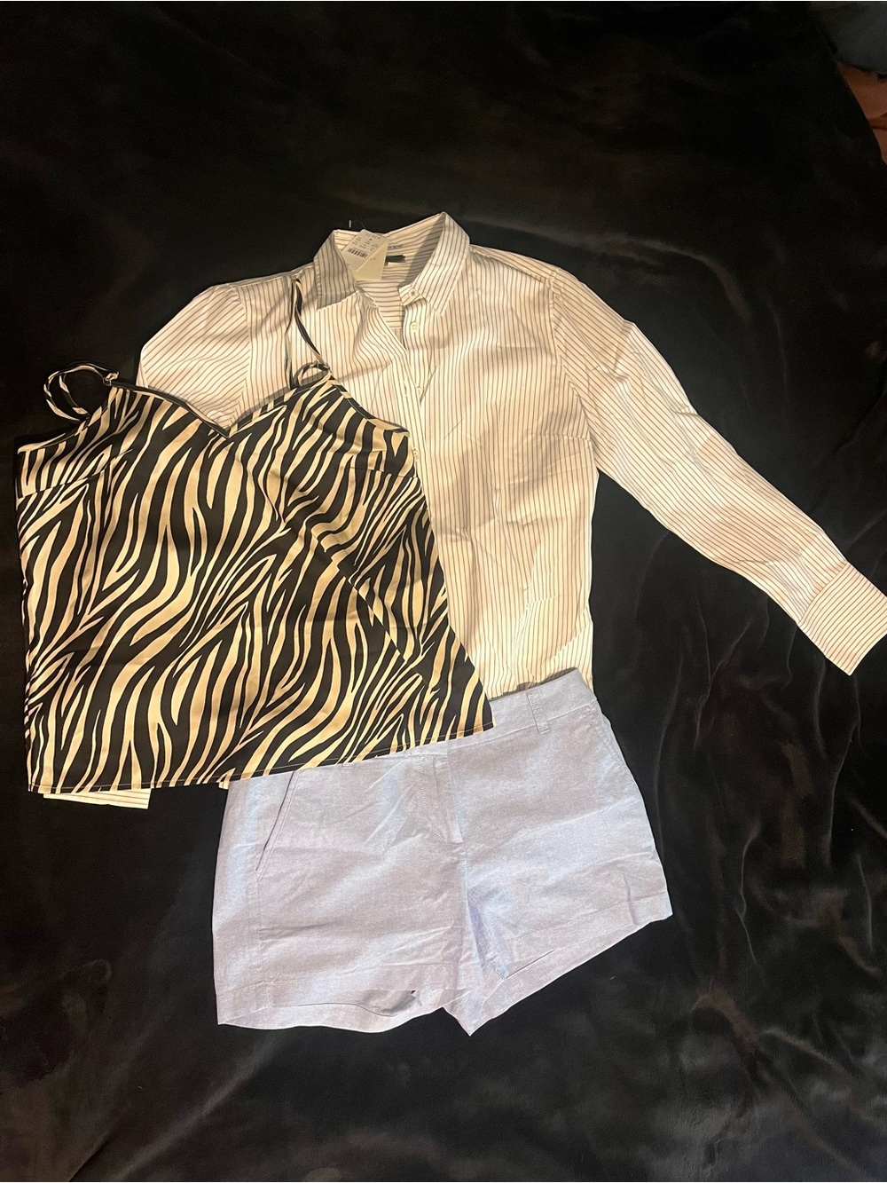 J. Crew Bundle of items- cami top, shorts, and button-up shirt. All NWT!
